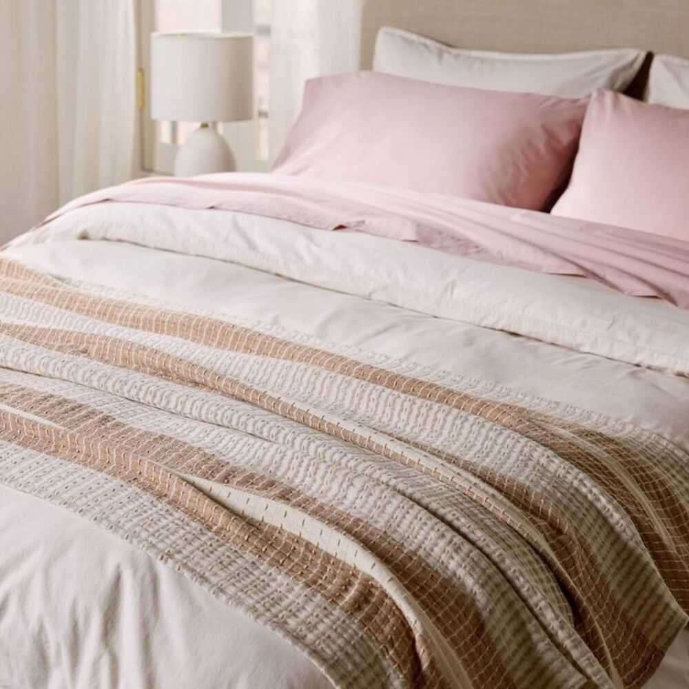 Beachcomber Stripe Throw Parchment & Pecan - Parachute for Target - Picture 4 of 4